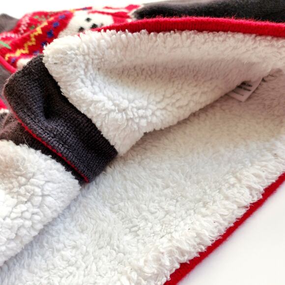 🧸 Hanna Andersson Polar Bear Sherpa Fair Isle Knit Hoodie 12-18 mos | 75 cm - Picture 8 of 10